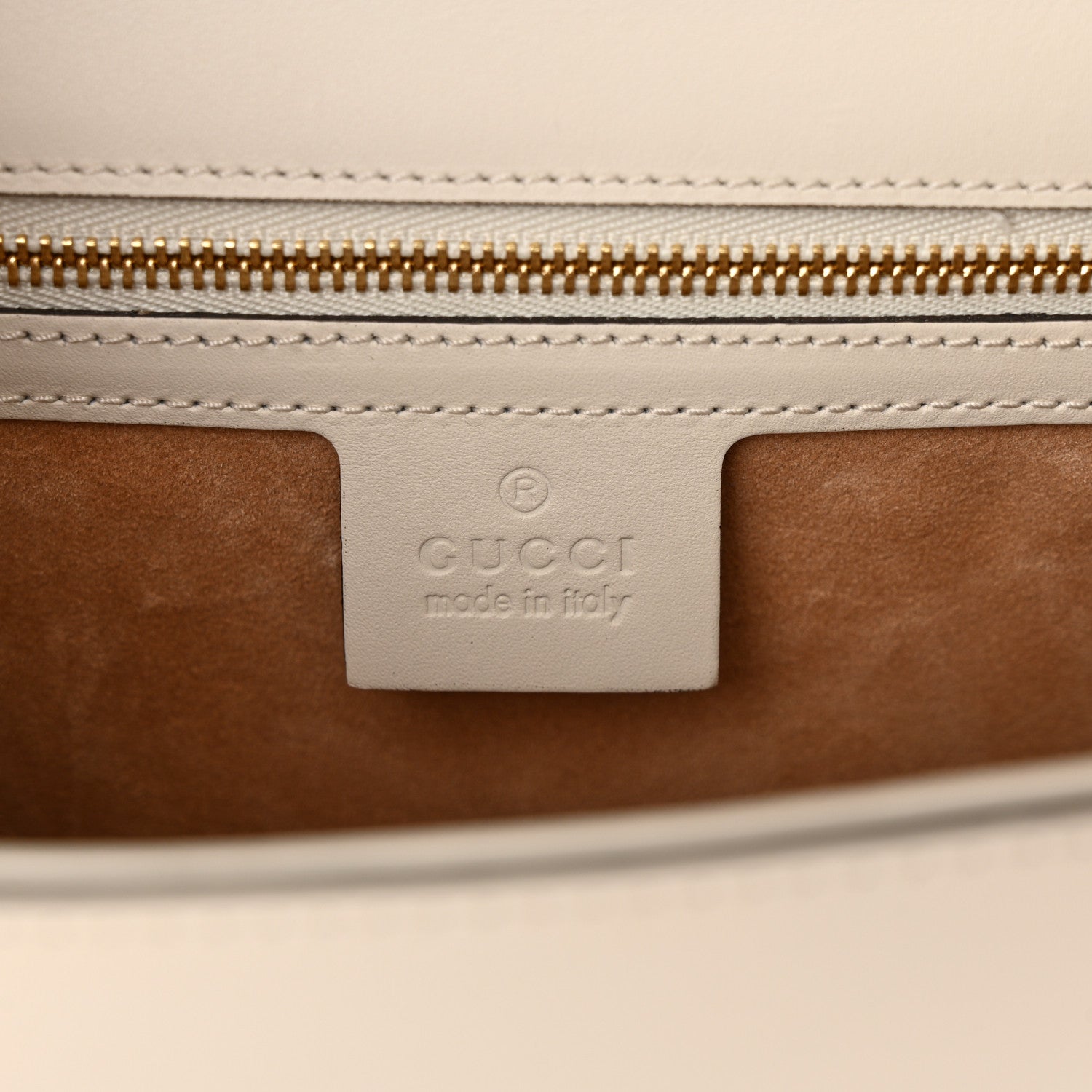 Gucci Calfskin Small Sylvie Shoulder Bag White 6 of 12