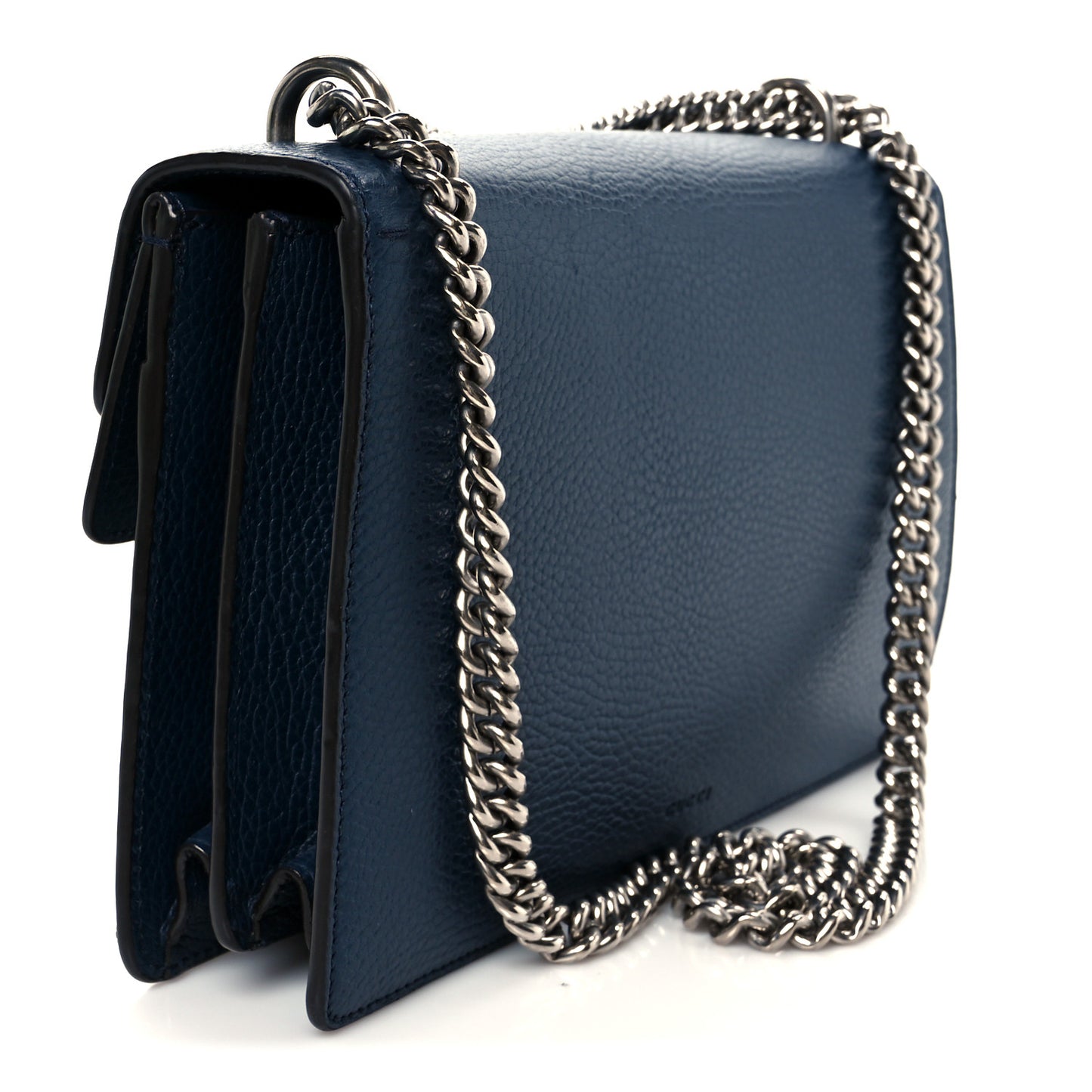 Dollar Calfskin Crystal Small Dionysus Shoulder Bag Blue Agata Montana Sapphire