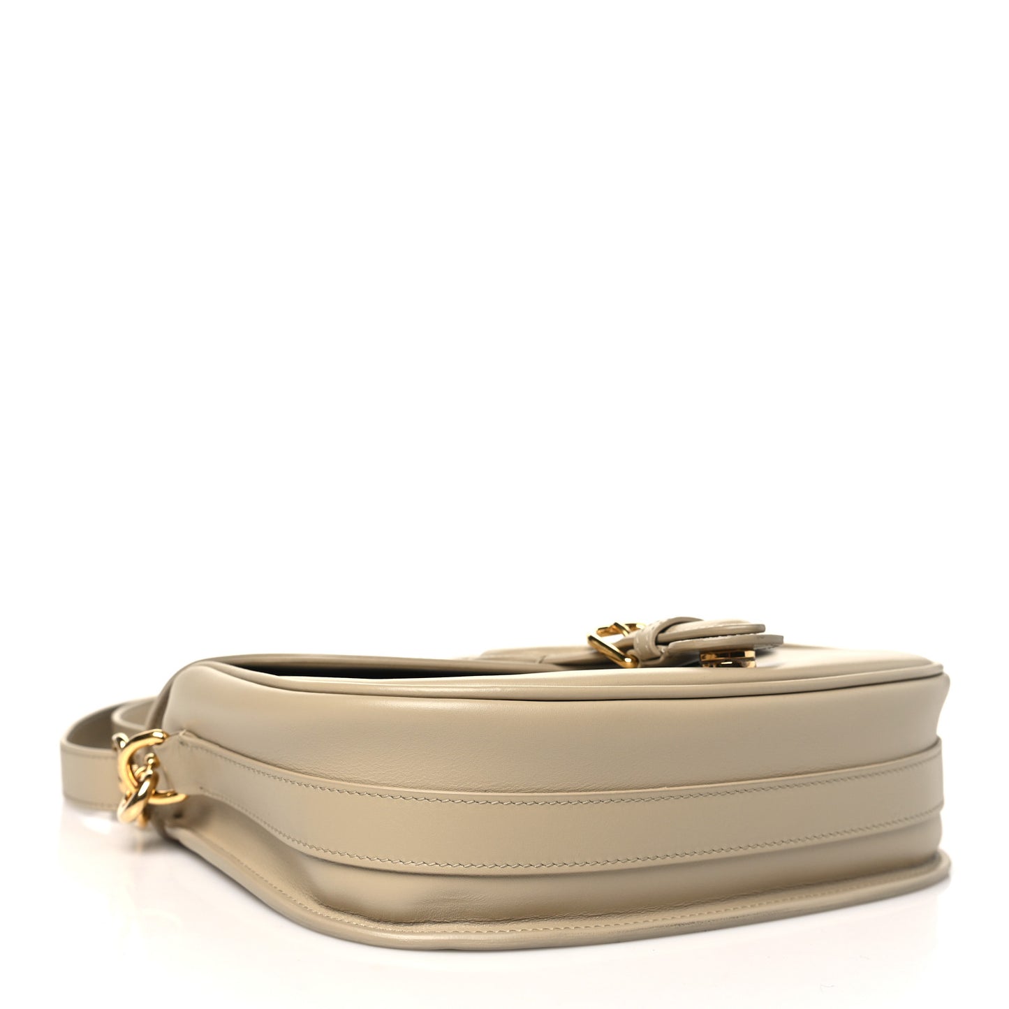 Box Calfskin Medium Bobby Flap Beige