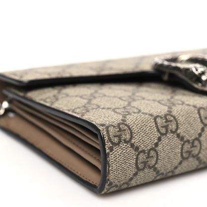 Gucci GG Supreme Monogram Mini Dionysus Chain Wallet Beige Taupe 9 of 11