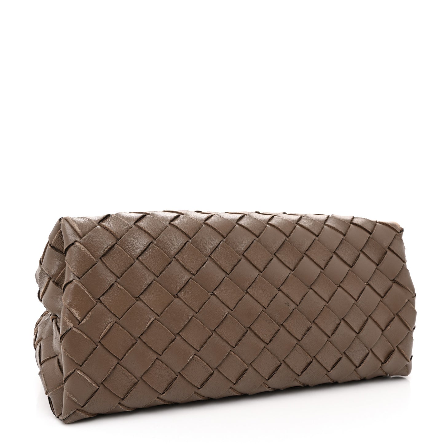 Nappa Intrecciato Small Andiamo Shoulder Bag Taupe Grey