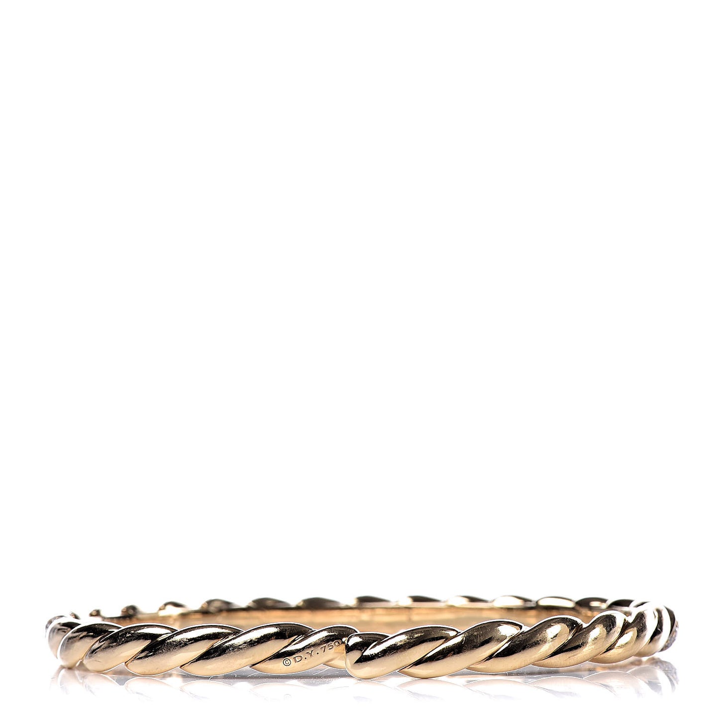 18K Yellow Gold Diamond 5mm Paveflex Single Row Bracelet