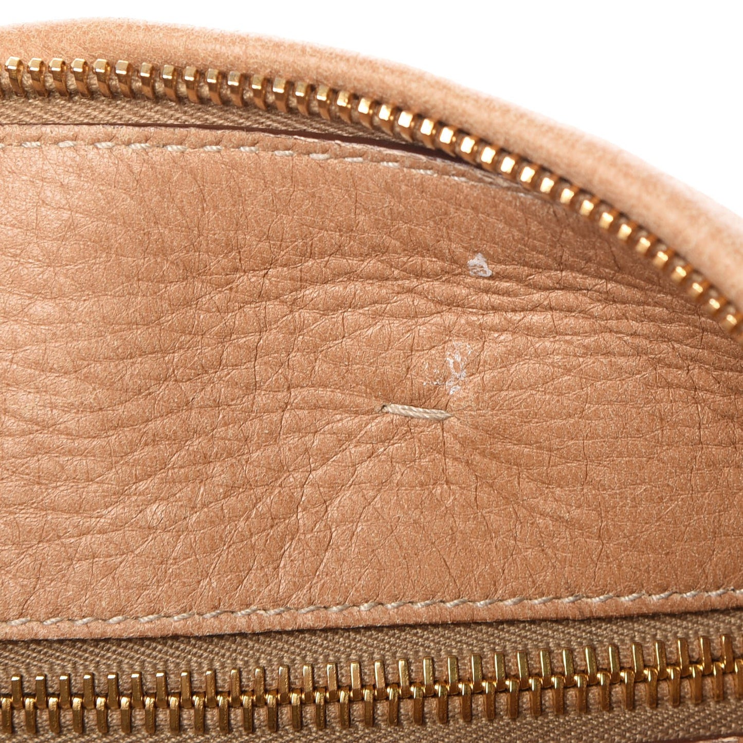 Cervo Deerskin Shopping Satchel Naturale