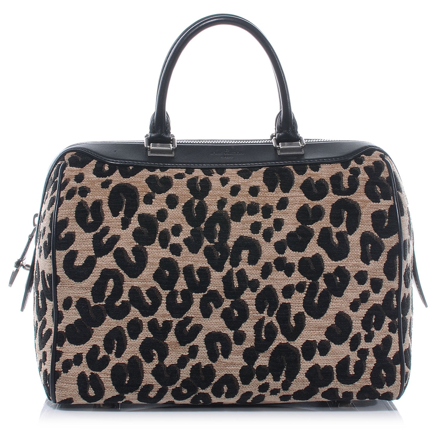 Louis Vuitton Jacquard Velvet Leopard Print Stephen Sprouse Speedy 1 of 8