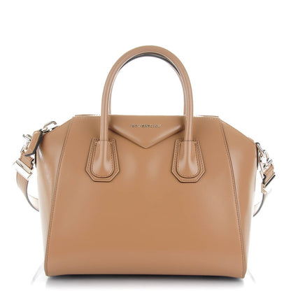 Givenchy Shiny Lord Calfskin Small Antigona Dark Beige 1 of 7