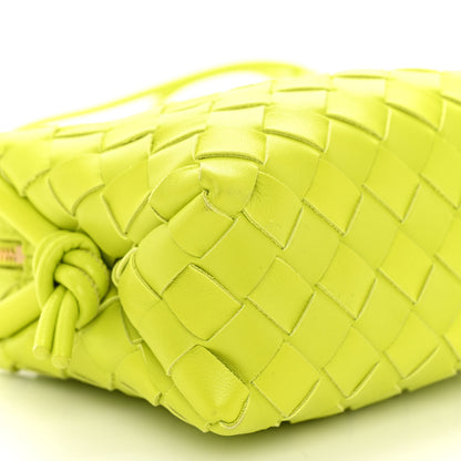 Bottega Veneta Nappa Intrecciato Mini Loop Camera Bag Acid Kiwi 8 of 9