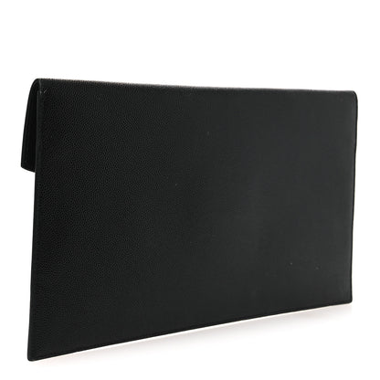 Saint Laurent Grain De Poudre Uptown Pouch Black 3 of 10