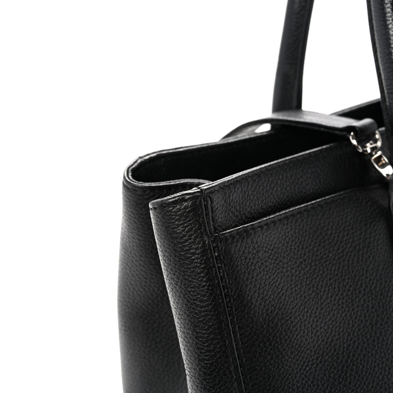 Chanel Calfskin Cerf Executive Shopper Tote Black 12 of 15