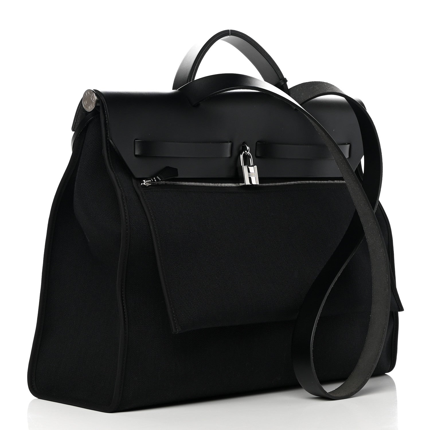 Hermes Toile Militaire Vache Hunter Herbag Zip 39 MM Black 5 of 14