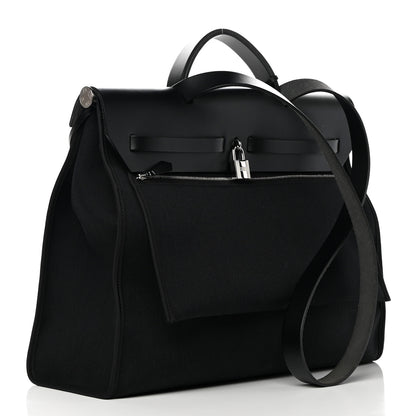 Hermes Toile Militaire Vache Hunter Herbag Zip 39 MM Black 5 of 14