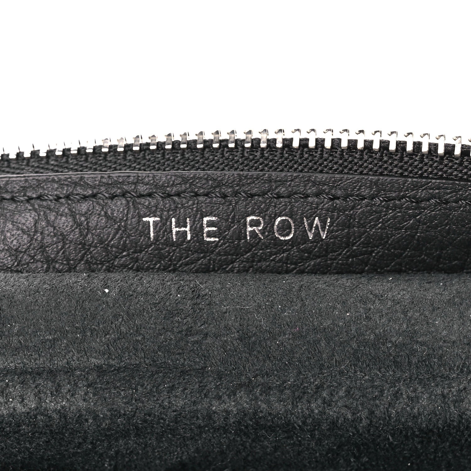 The Row Grained Calfskin Large Slouchy Banana Bag Black 6 of 10
