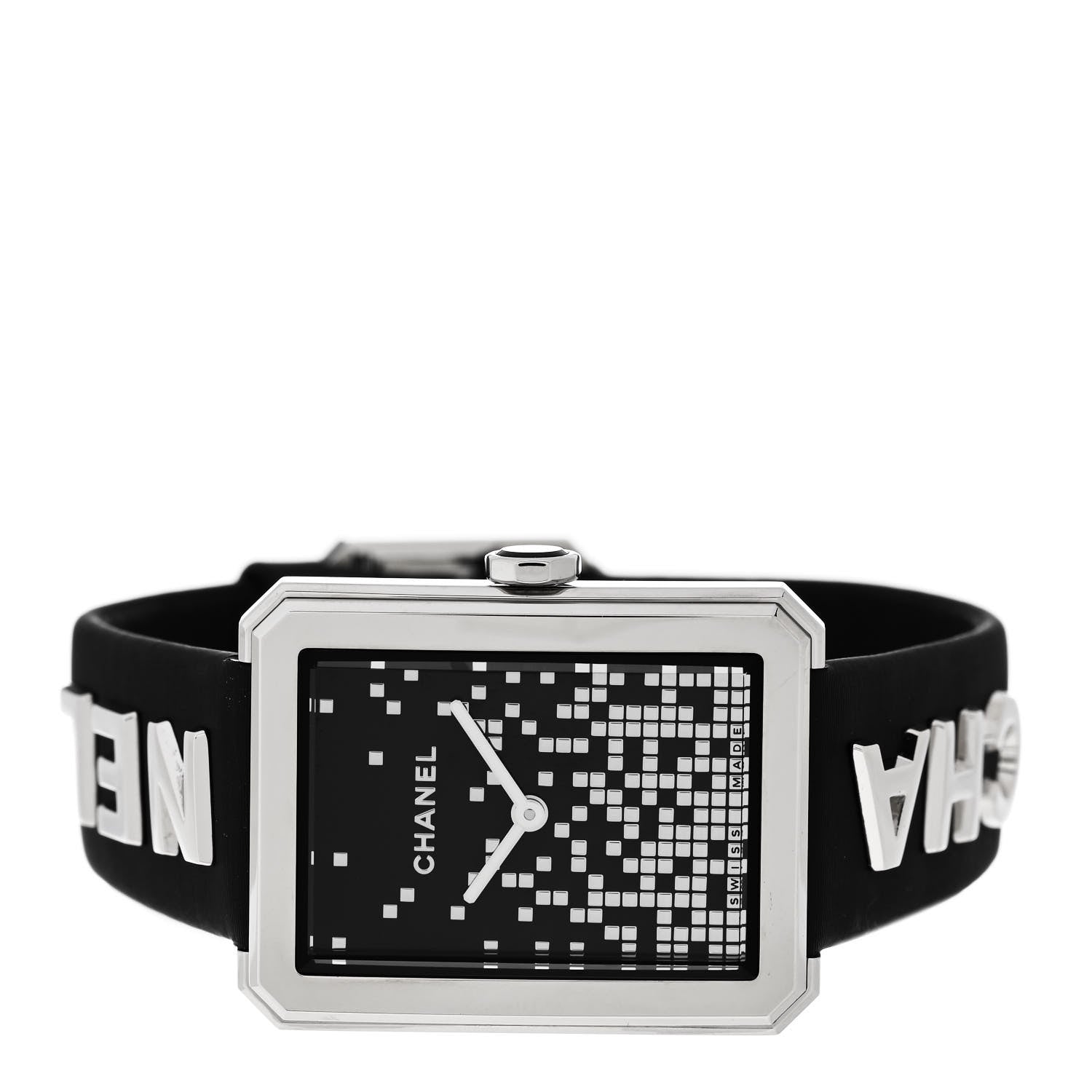 Chanel Stainless Steel Calfskin 27mm Boy-Friend Wanted de Chanel Quartz Watch Black 2 of 5