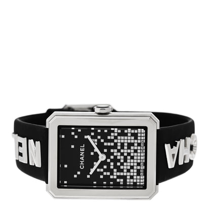 Chanel Stainless Steel Calfskin 27mm Boy-Friend Wanted de Chanel Quartz Watch Black 2 of 5