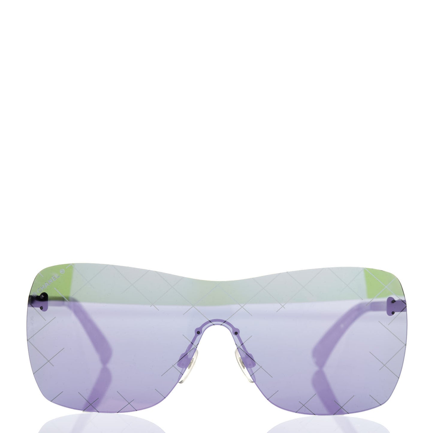 Shield Runway Sunglasses 4215 Silver Purple