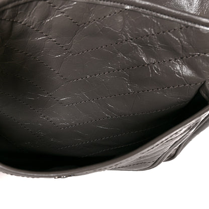 Saint Laurent Crinkled Calfskin Matelasse Monogram Large Niki Chain Satchel Fog 6 of 11