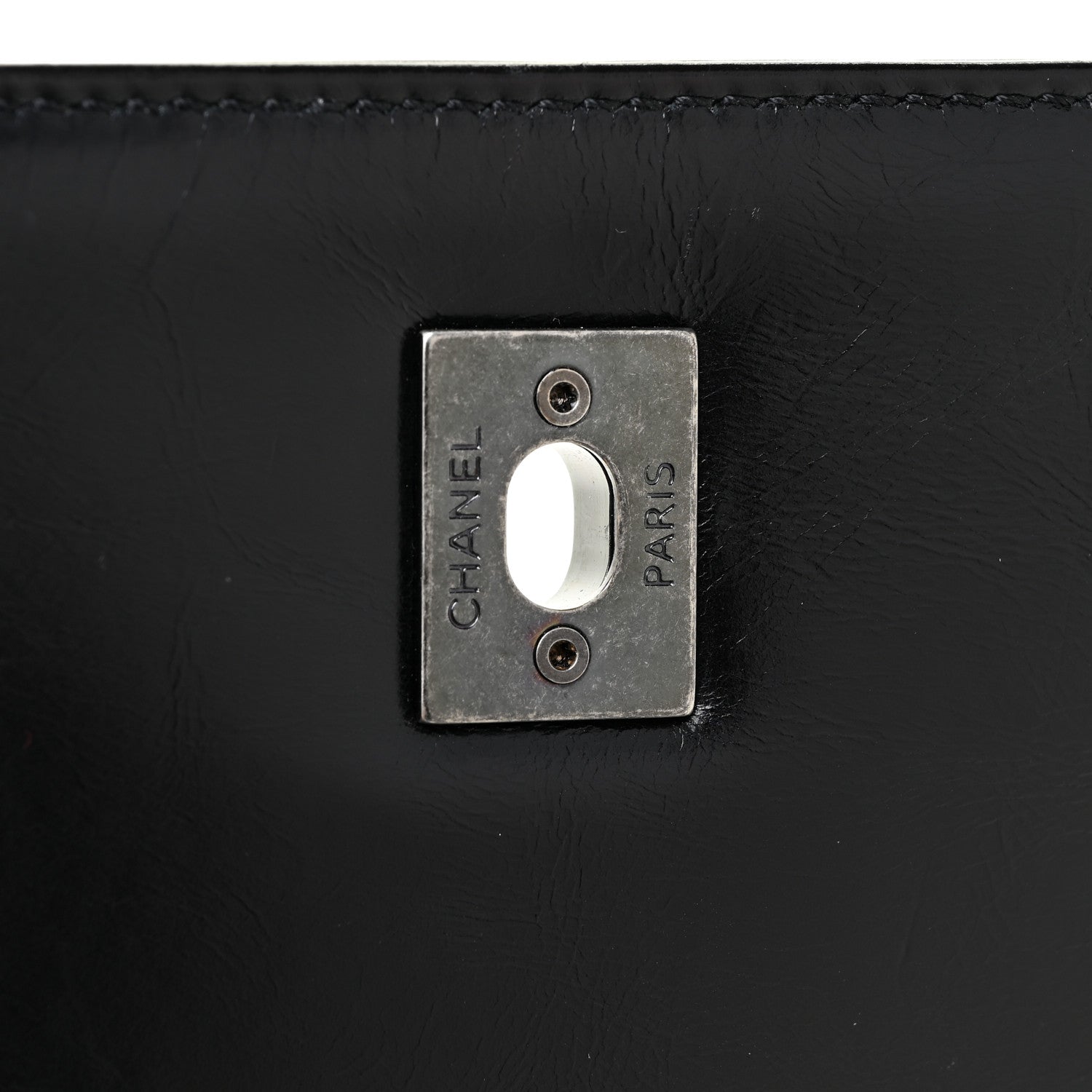 Chanel Glazed Calfskin Quilted Medium Korean Garden Flap Black 11 of 14