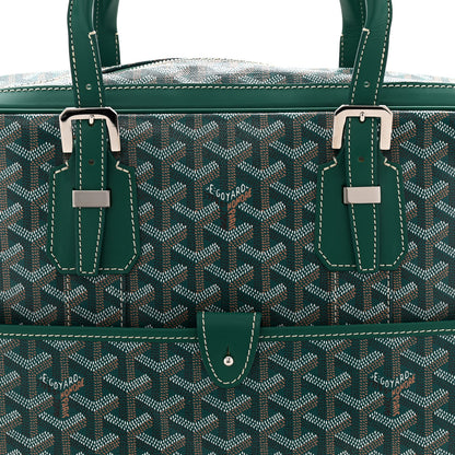 Goyard Goyardine Ambassade MM Briefcase Green 13 of 17