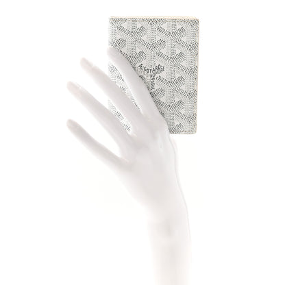 Goyard Goyardine Saint Marc Card Holder White 2 of 6