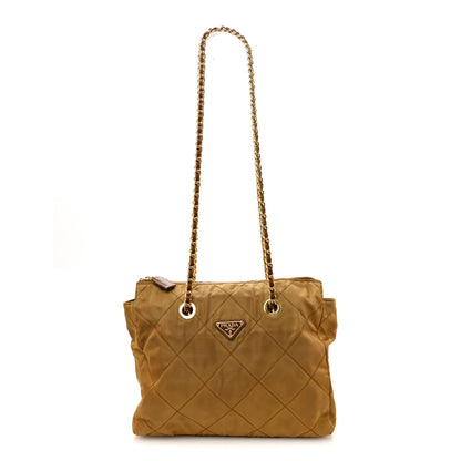 Prada Nylon Tessuto Impuntu Quilted Shoulder Bag Corinto 1 of 9