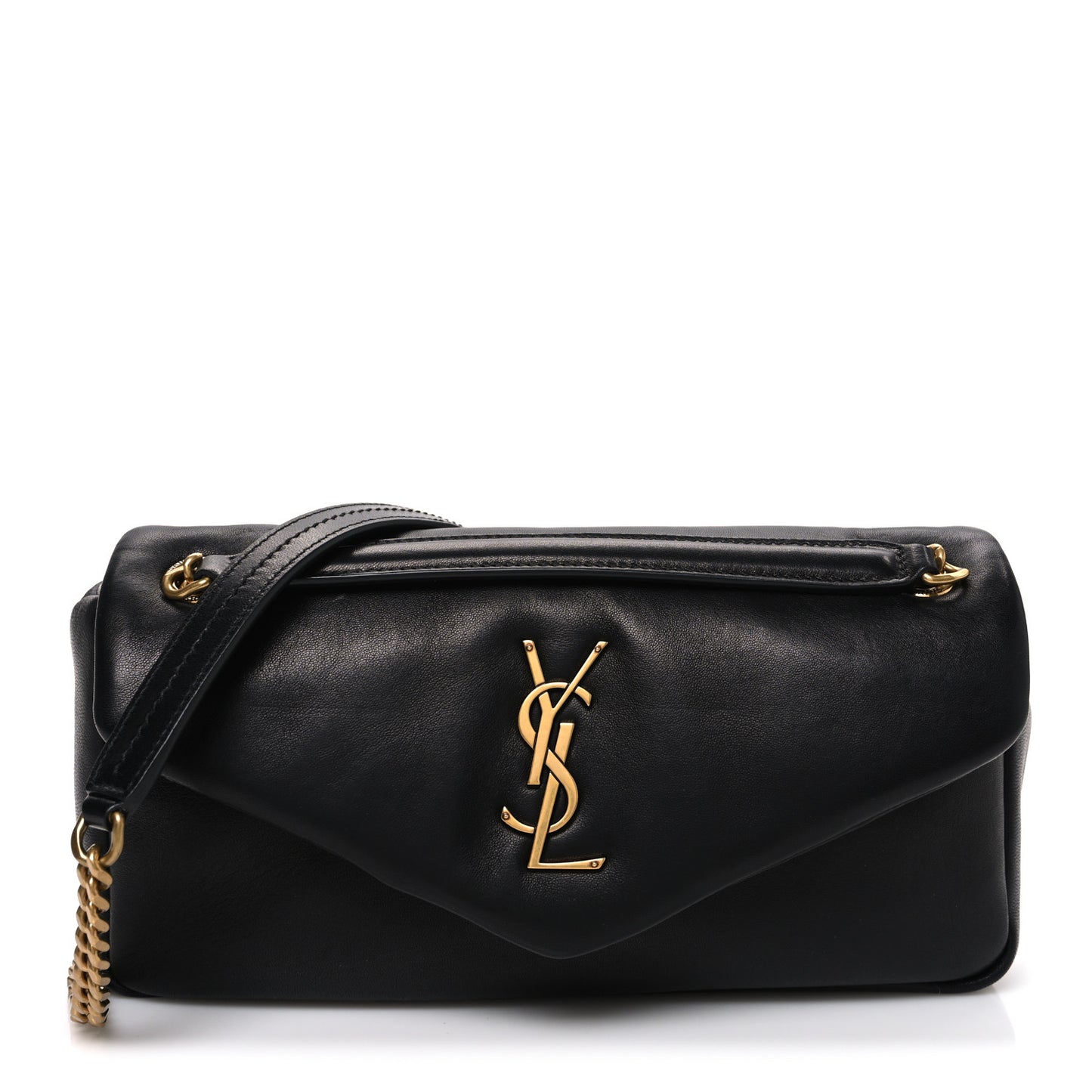 Plunged Lambskin Calypso Black