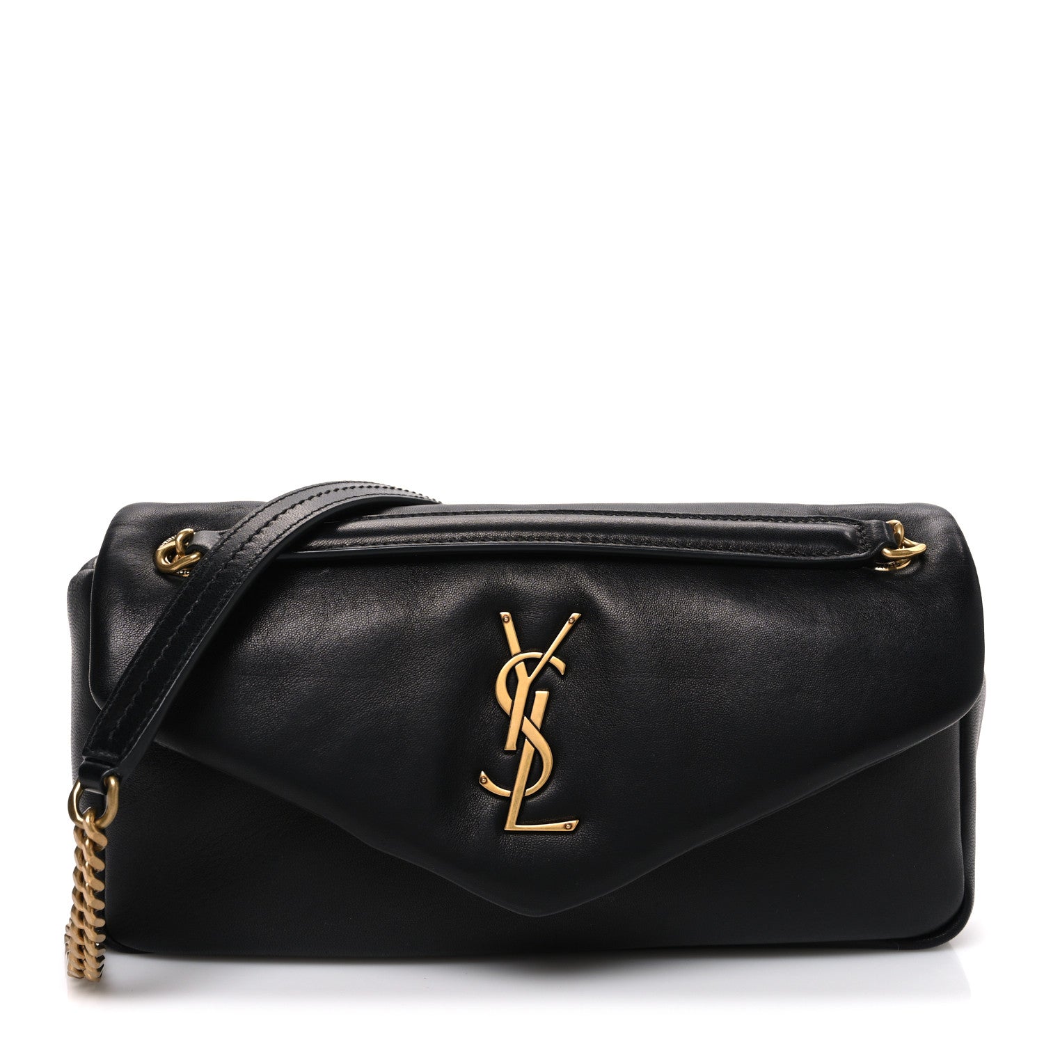 Saint Laurent Plunged Lambskin Calypso Black 1 of 10