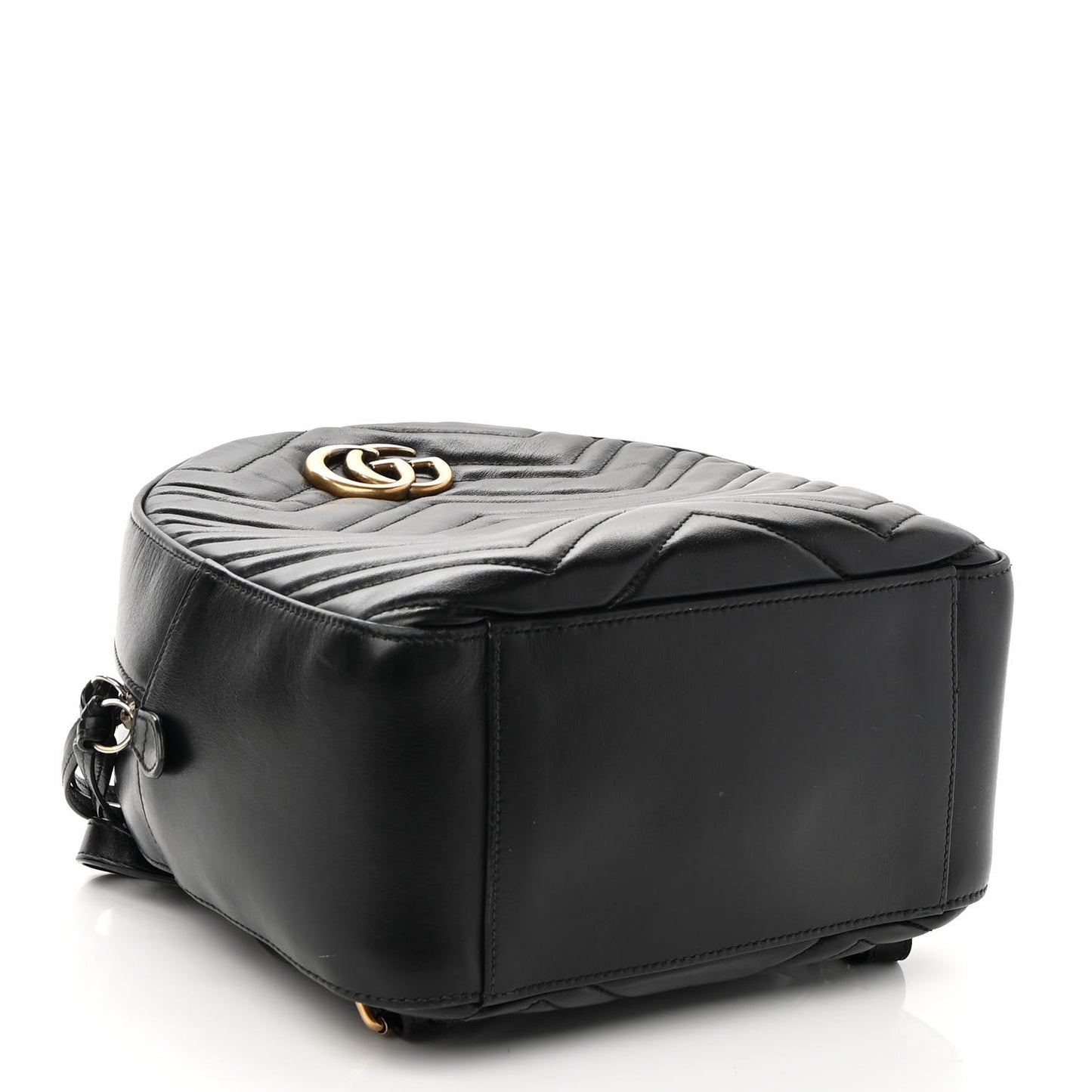 Calfskin Matelasse GG Marmont Backpack Black