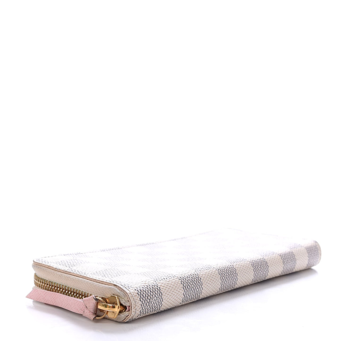 Damier Azur Clemence Wallet Rose Ballerine