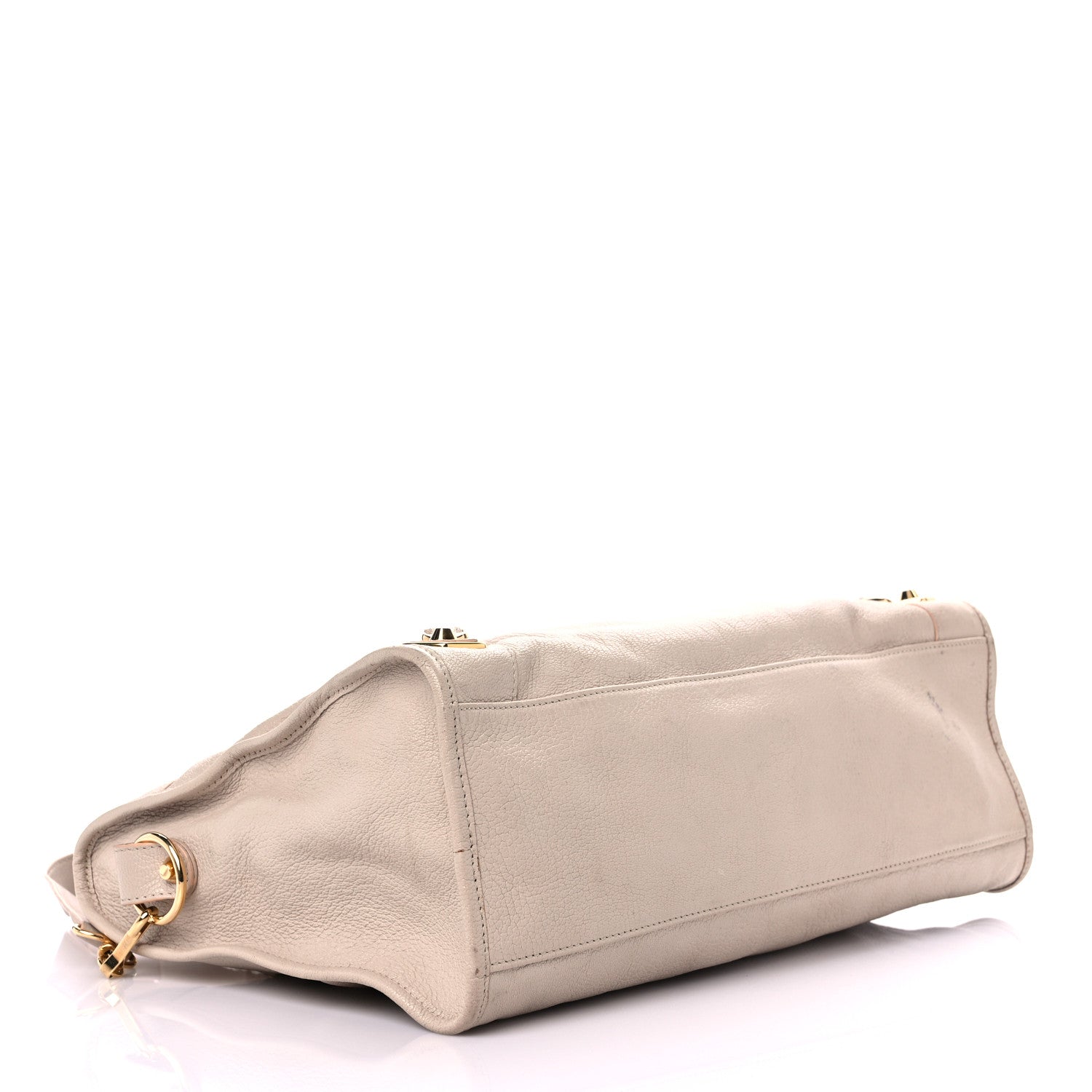 Balenciaga Chevre Gold Hardware Metallic Edge City Beige Praline 4 of 33