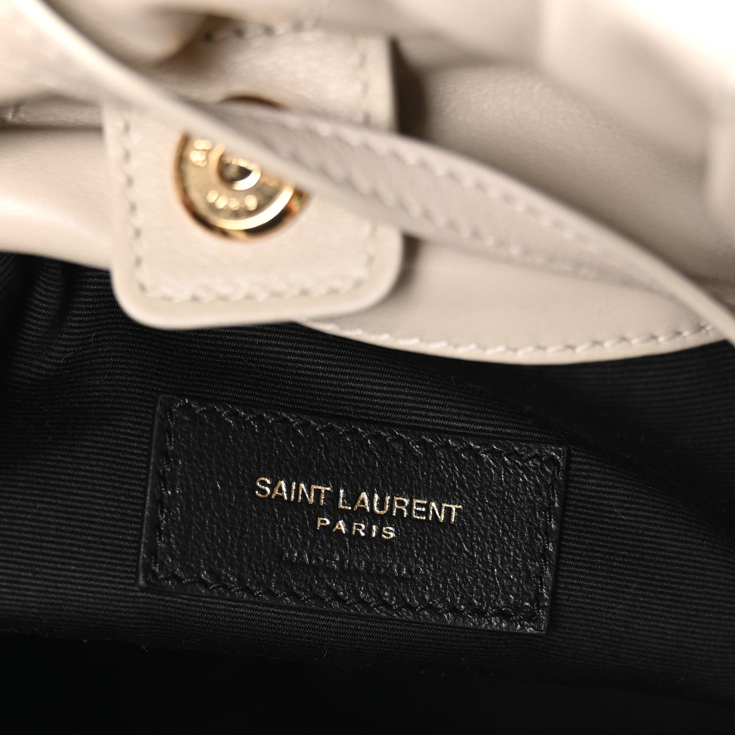 Saint Laurent Lambskin Matelasse Monogram Medium Jamie 4.3 Pochon Blanc Vintage 7 of 11
