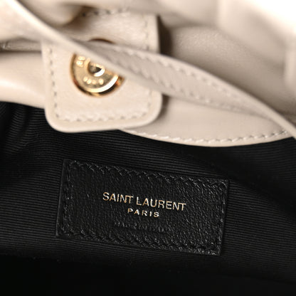 Saint Laurent Lambskin Matelasse Monogram Medium Jamie 4.3 Pochon Blanc Vintage 7 of 11