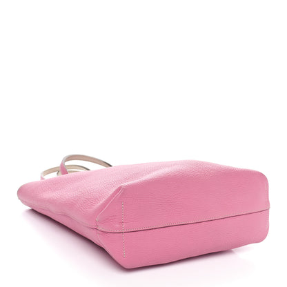 Moynat Taurillon Blush Calfskin Quattro Reversible Tote TPM Tourterelle Hot Pink 7 of 15