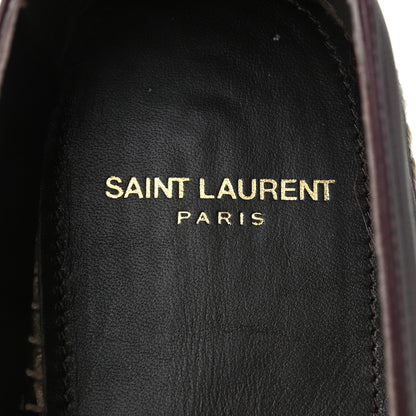 Saint Laurent Nappa Vendome Monogram Espadrilles 40.5 Barolo 8 of 10