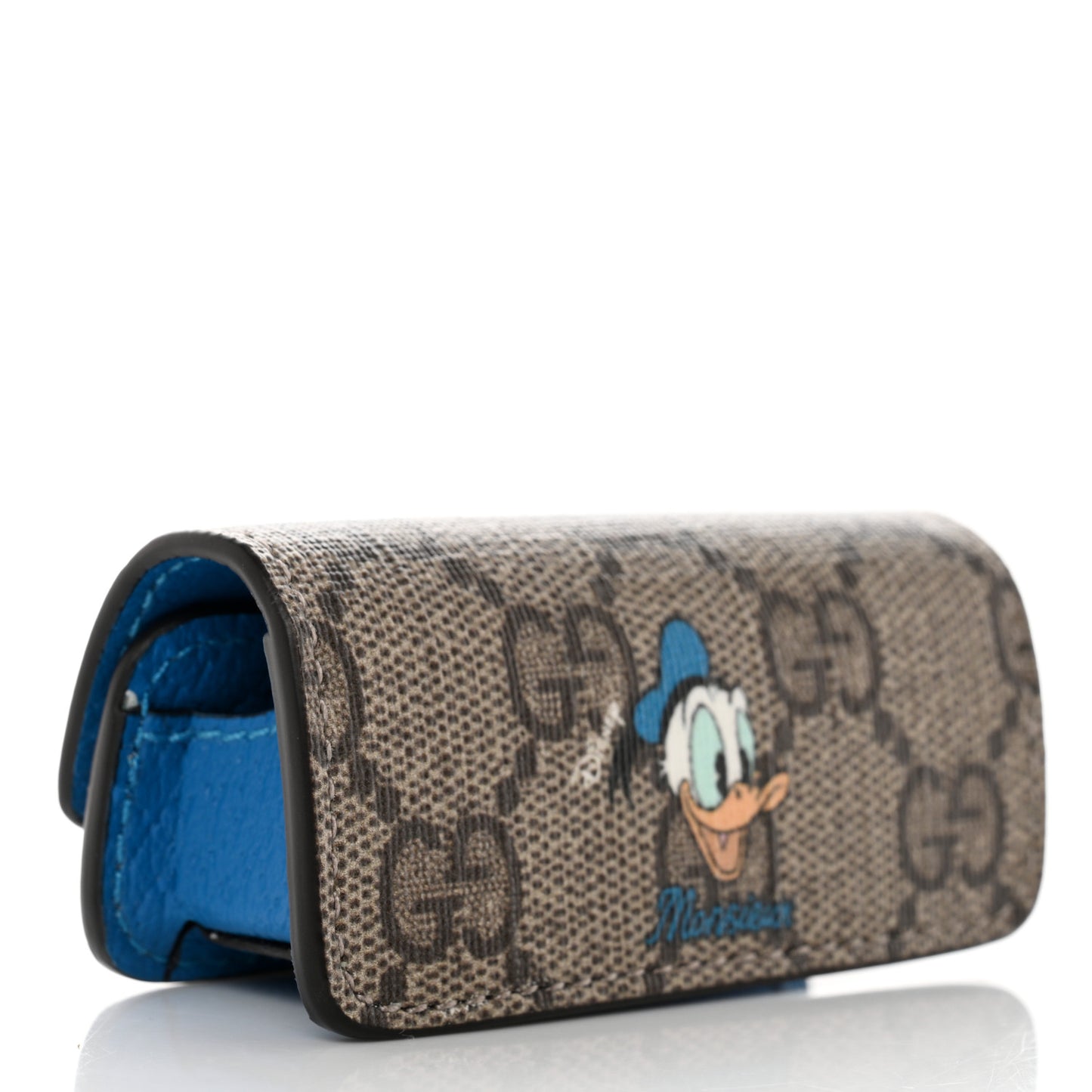 X DISNEY GG Supreme Monogram Donald Duck Lipstick Holder Bag Beige Ebony Blue