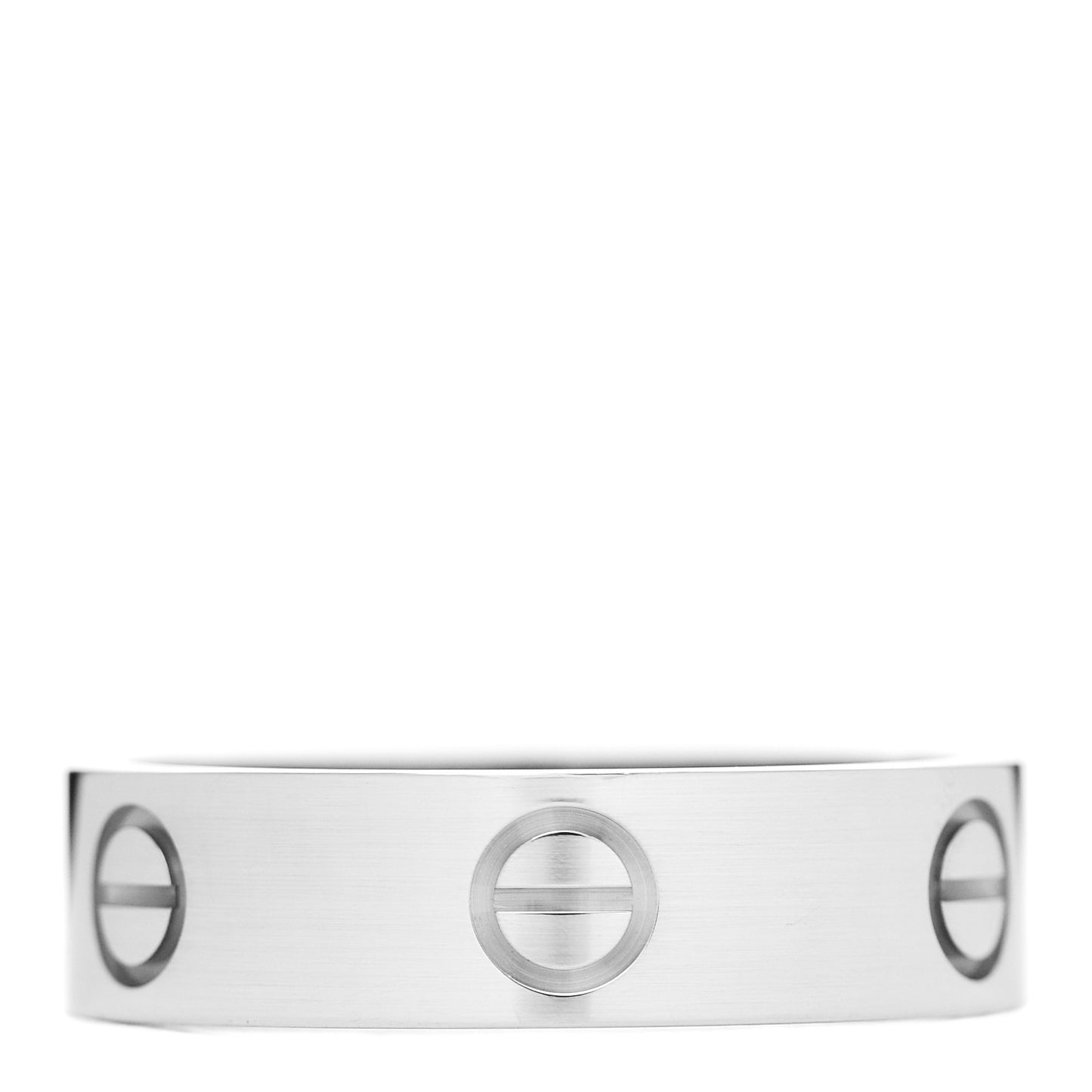 18K White Gold 5.5mm LOVE Ring 58 8.25