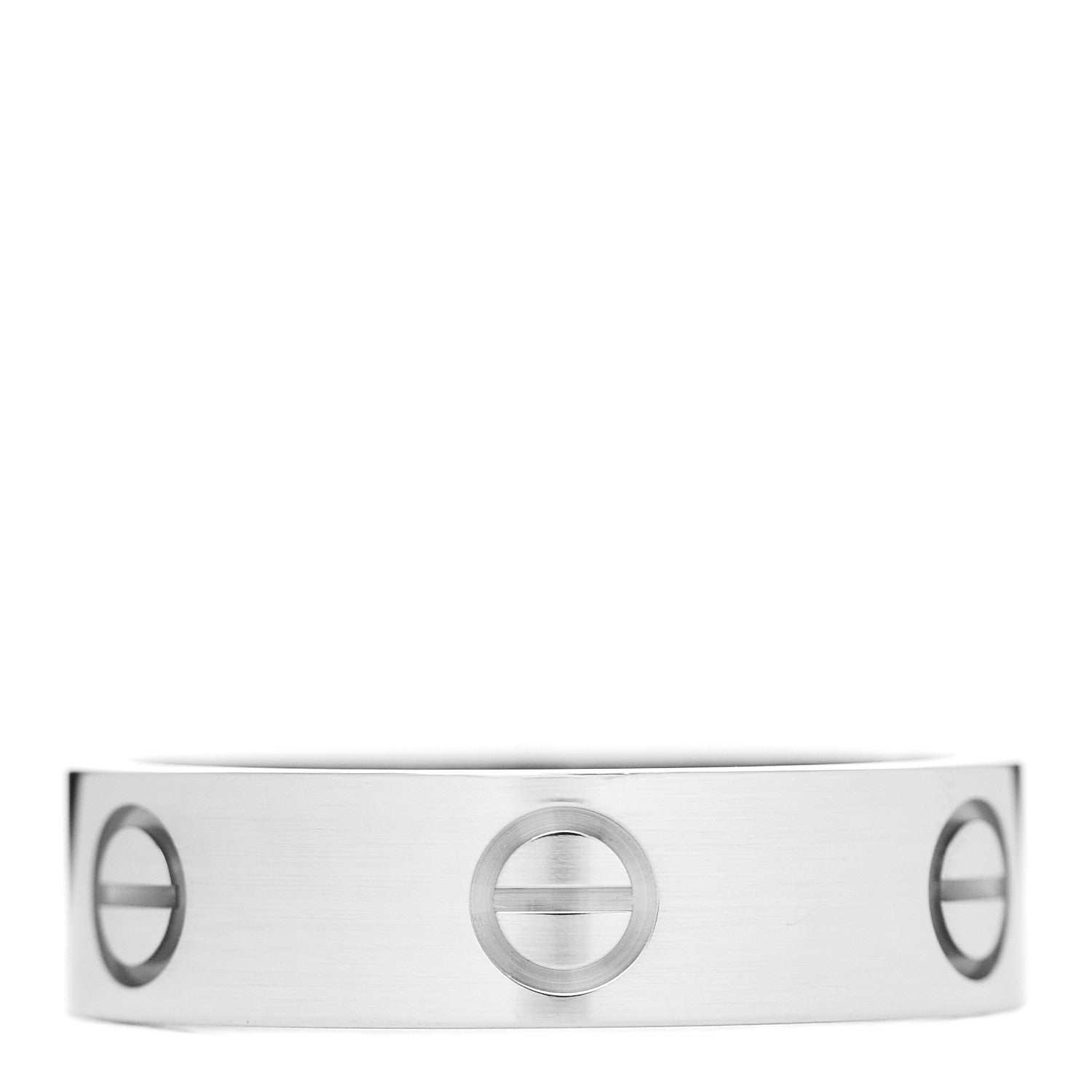 Cartier 18K White Gold 5.5mm LOVE Ring 58 8.25 3 of 4