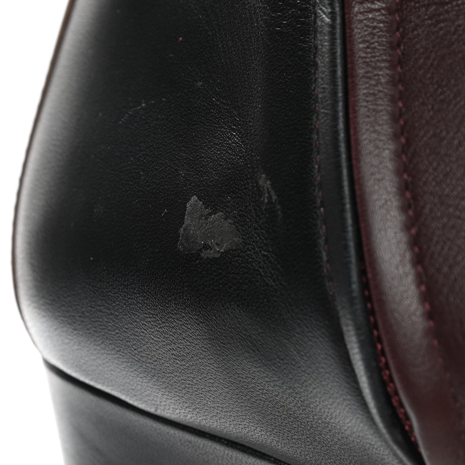 Hermes Calfskin Joueuse Ankle Boots 38.5 Black Brun Fume Bordeaux 8 of 8