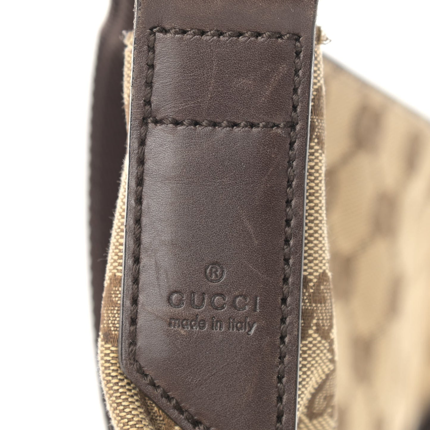 Monogram Calfskin Perforated Medium Flat Messenger Bag Dark Brown