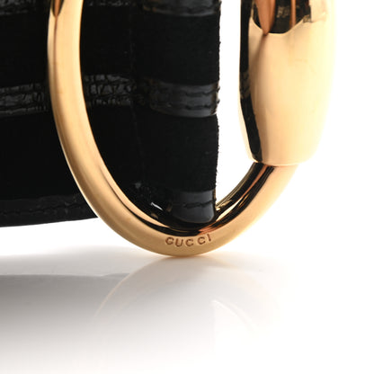 Gucci Suede Patent Belt 85 34 Black 3 of 3