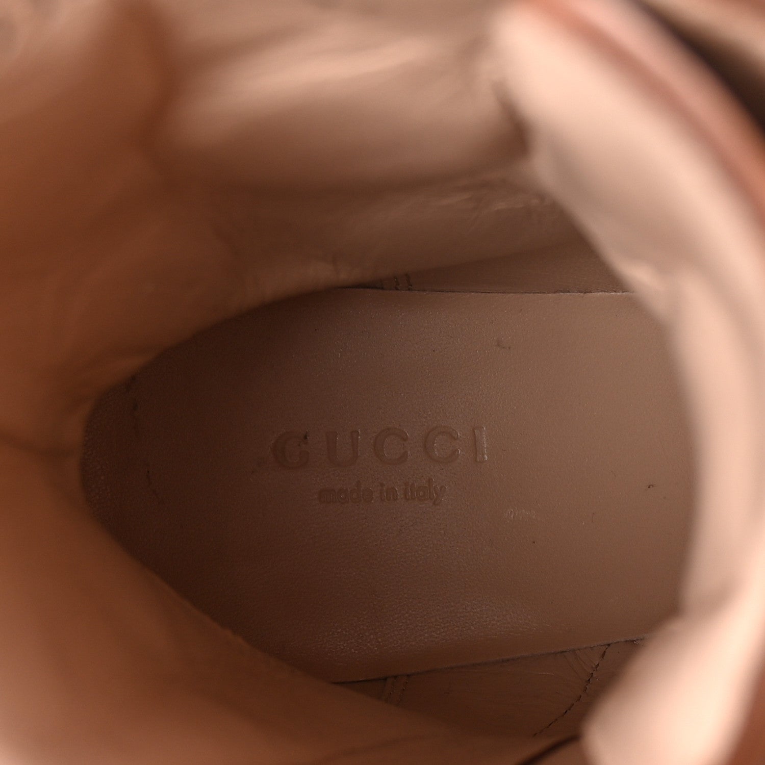 Gucci Cordovan Lux Nappa GG Matelasse Lace Up 60mm Combat Boots 36 Dark Hazel Brown 9 of 10