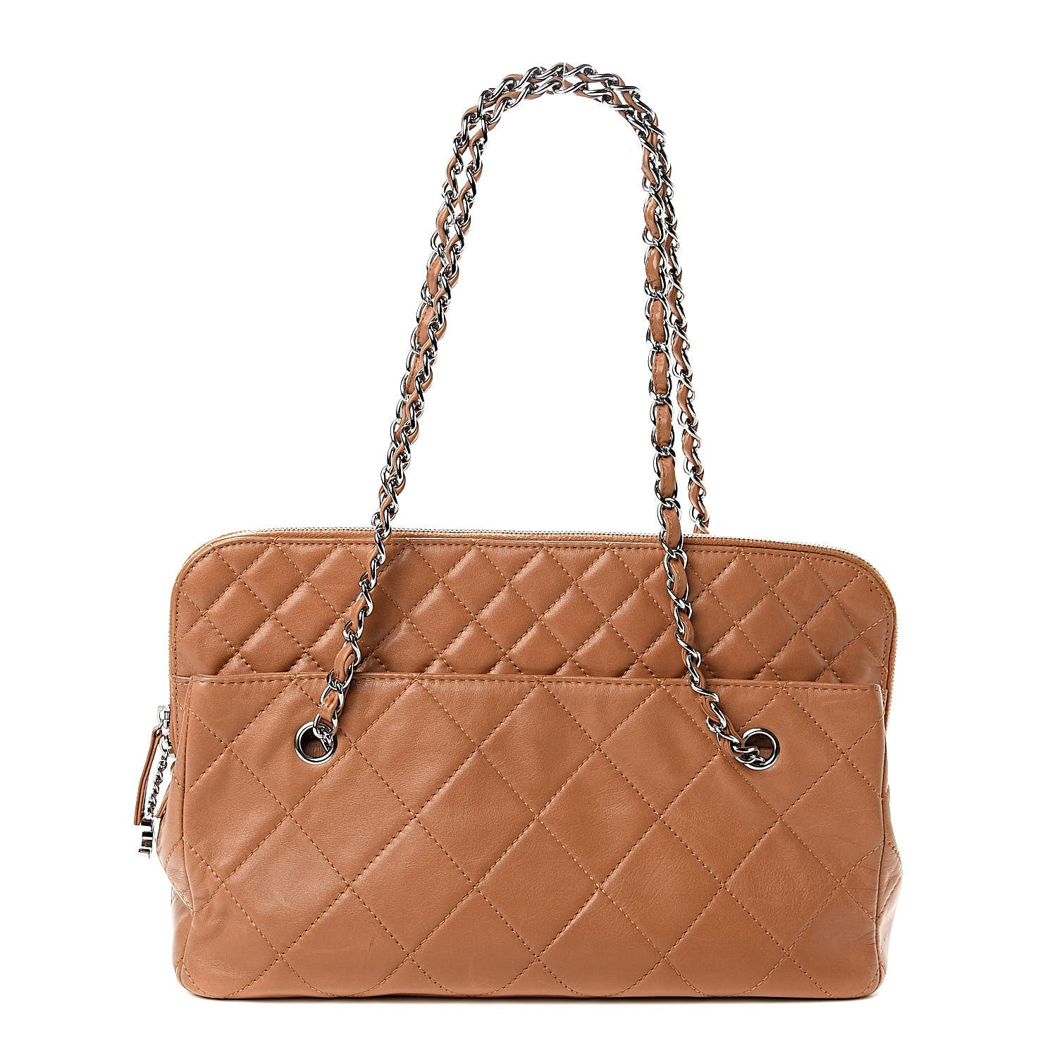 Chanel Calfskin Quilted In The Business Camera Case Camel 1 of 15