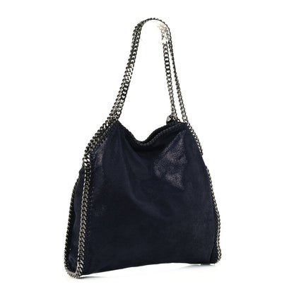 Stella McCartney Shaggy Deer Falabella Fold Over Tote Navy 3 of 13