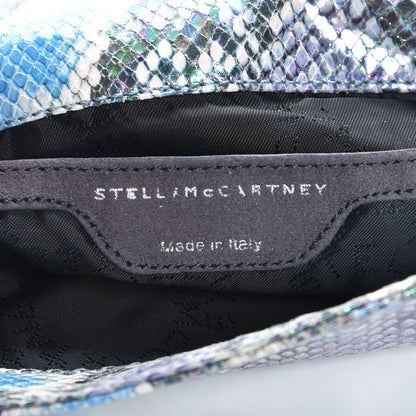 Stella McCartney Python Oleografic Falabella Clutch Navy 6 of 7