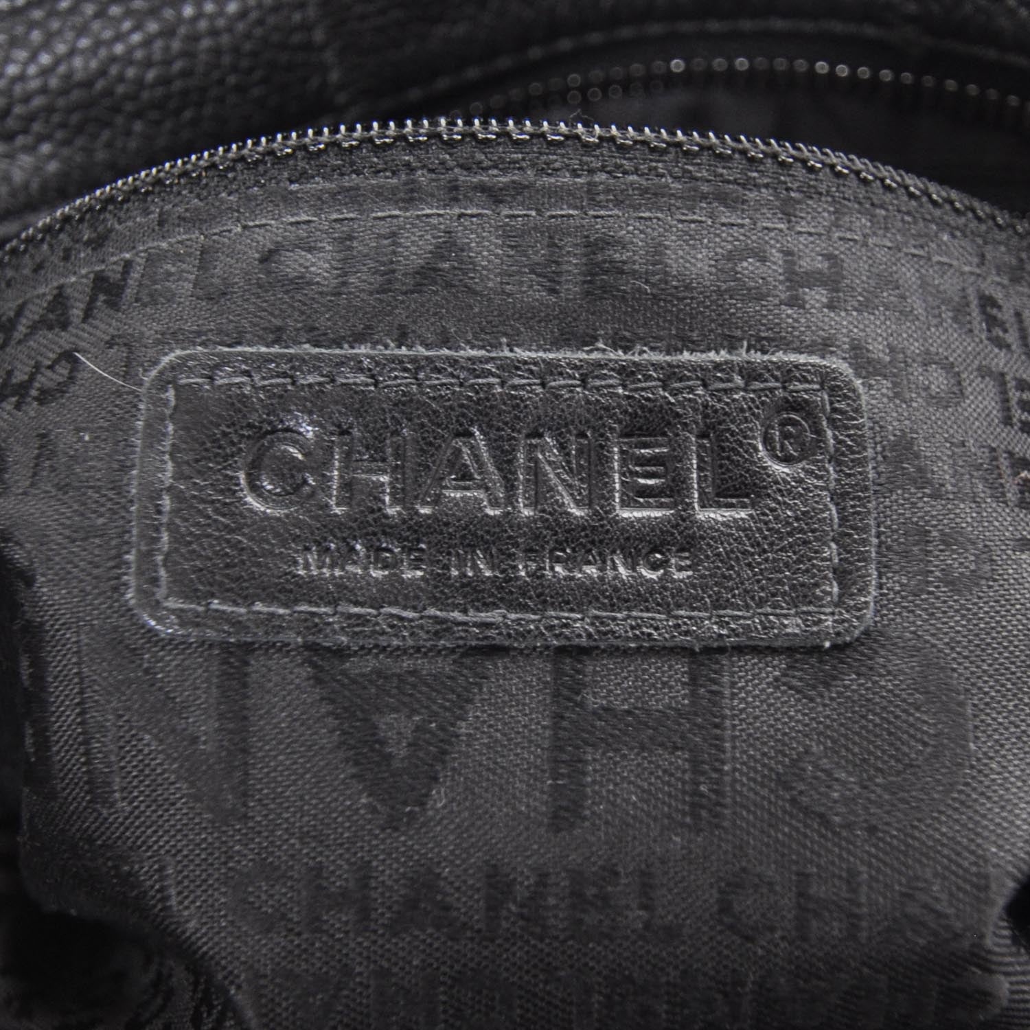 Chanel Caviar Square Stitched Small Handbag Black 6 of 9