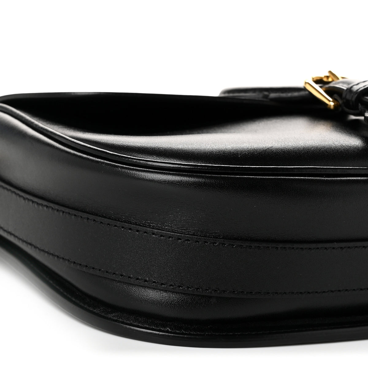 Box Calfskin Medium Bobby Flap Black