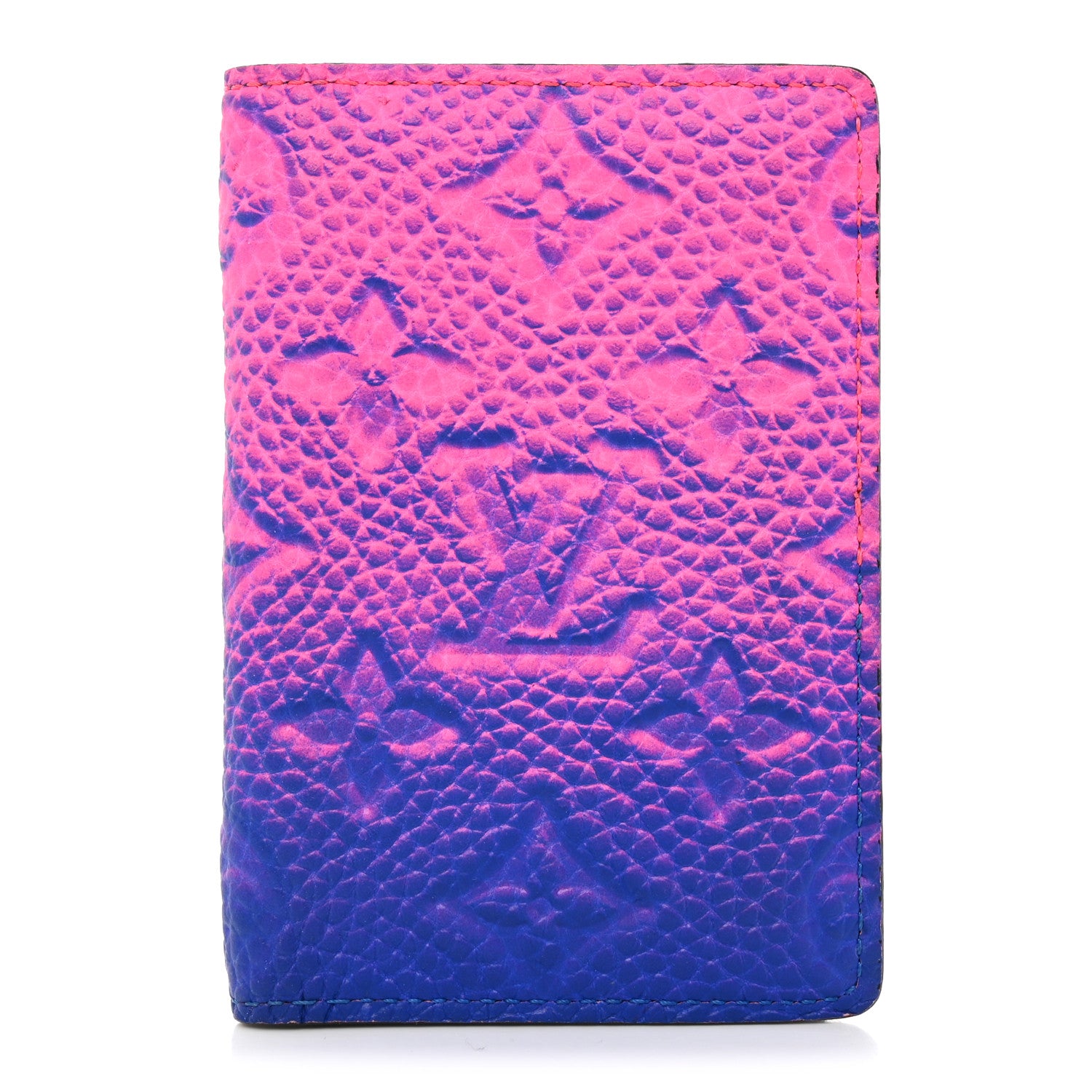 Louis Vuitton Taurillon Illusion Pocket Organizer Bleu Rose 1 of 6