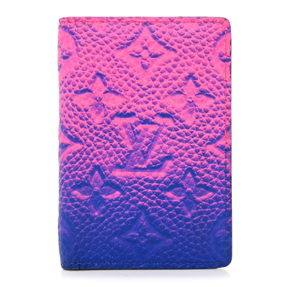 Louis Vuitton Taurillon Illusion Pocket Organizer Bleu Rose 1 of 6
