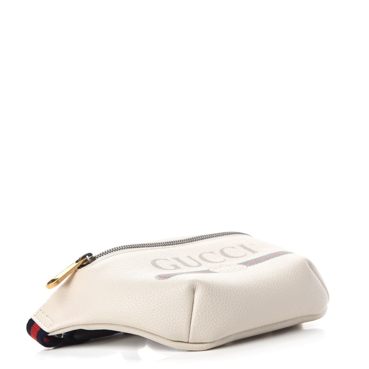 Gucci Grained Calfskin Small Logo Belt Bag White 4 of 11