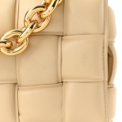 Bottega Veneta Lambskin Maxi Intreccio Padded Chain Cassette Crossbody Bag Porridge 11 of 11