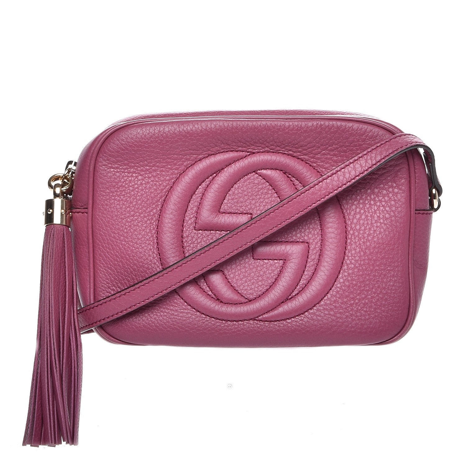 Gucci Pebbled Calfskin Small Soho Disco Bag Peonia Flower 1 of 7