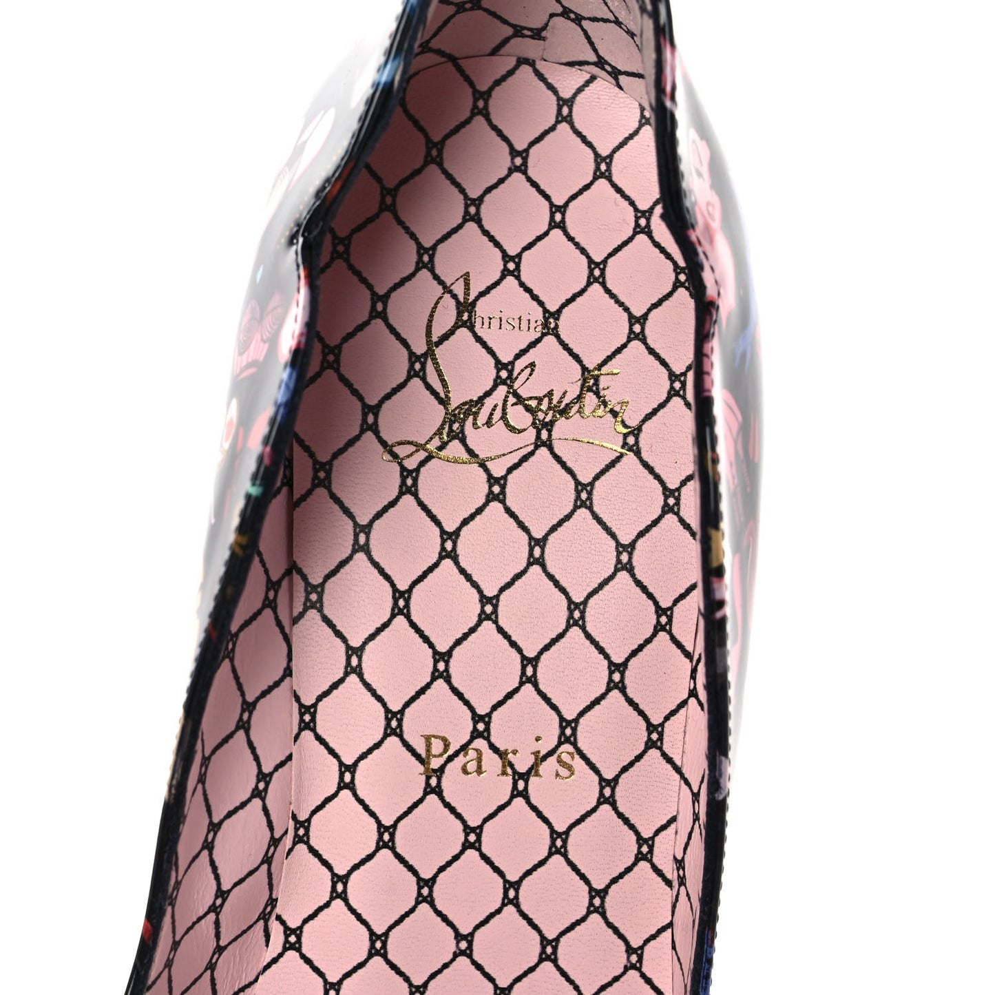 Patent Bored Lin Resille Hot Chick 100 Pumps 37 Black Multicolor